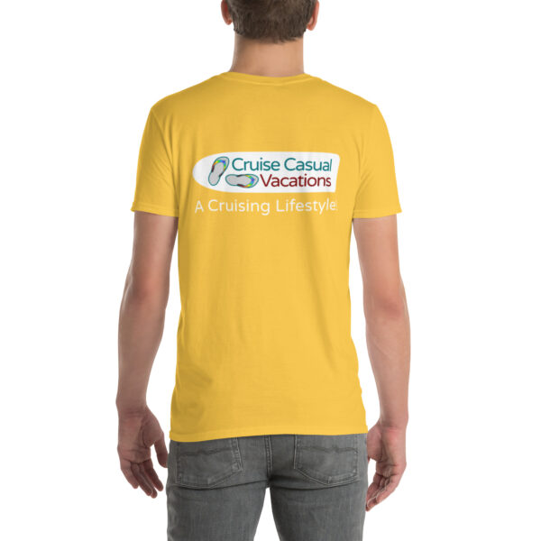 CCV Logo- Not Just a Name... Stylized Short-Sleeve Unisex T-Shirt - Image 13