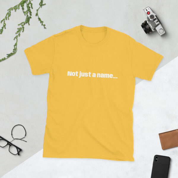 CCV Logo- Not Just a Name... Stylized Short-Sleeve Unisex T-Shirt - Image 25