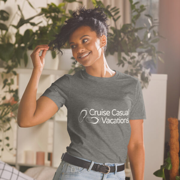 CCV Logo WT Short-Sleeve Unisex T-Shirt - Image 25