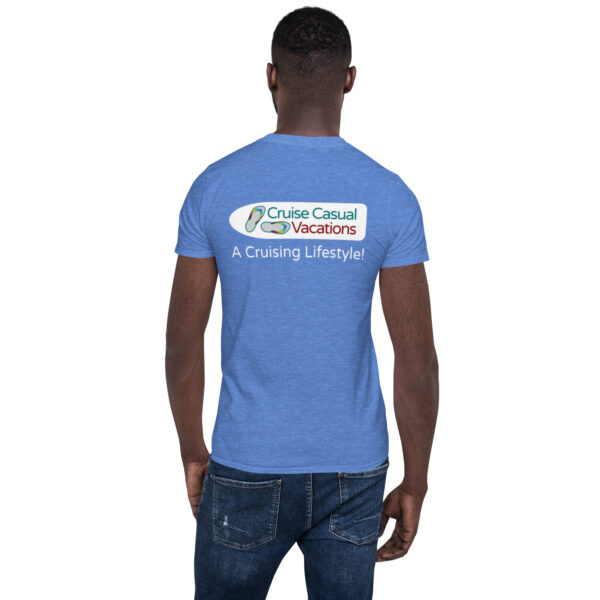 CCV Logo- Not Just a Name... Stylized Short-Sleeve Unisex T-Shirt - Image 11