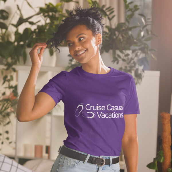 CCV Logo WT Short-Sleeve Unisex T-Shirt - Image 13