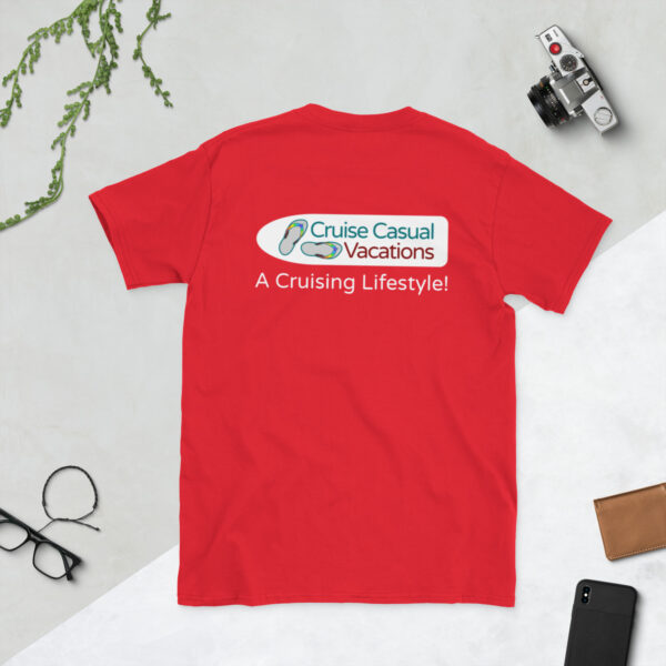 CCV Logo- Not Just a Name... Stylized Short-Sleeve Unisex T-Shirt - Image 14