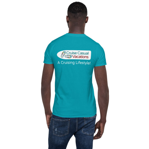 CCV Logo- Not Just a Name... Stylized Short-Sleeve Unisex T-Shirt - Image 7