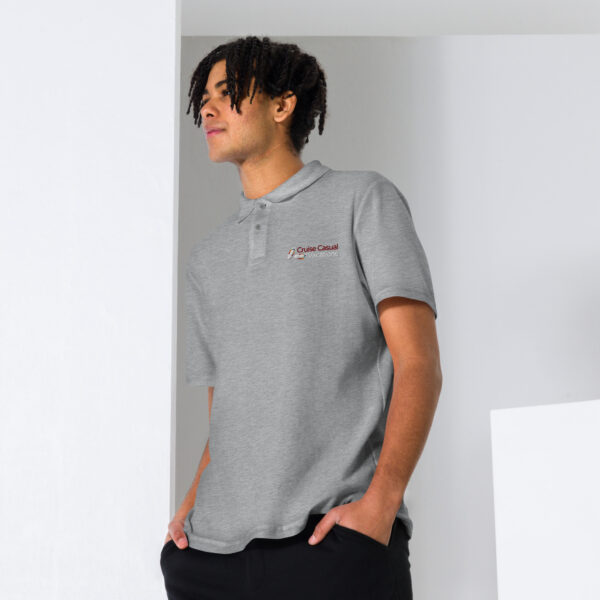 CCV Logo Unisex pique polo shirt - Image 2