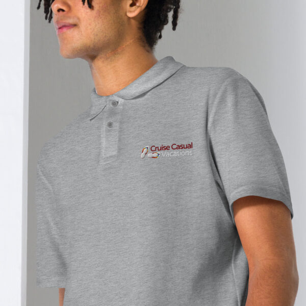 CCV Logo Unisex pique polo shirt